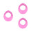3Pièces Protections De Bain Bébé Rose Anti- Ajustables 4