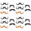 4Ensembles Moustaches Et Barbes Pour 6