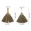 2Pièces Balais En Douce Marron Pour Balayage Intérieur Patio 2