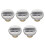 5Pcs Durable Silver Iron Motorcycle Gas Tank Cap Easy Installation 8