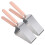 6Pcs Stainless Steel Cake Spatula Triangle Cake Divider Silver 3