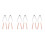 6Pcs Stainless Steel Cake Spatula Triangle Cake Divider Silver 7