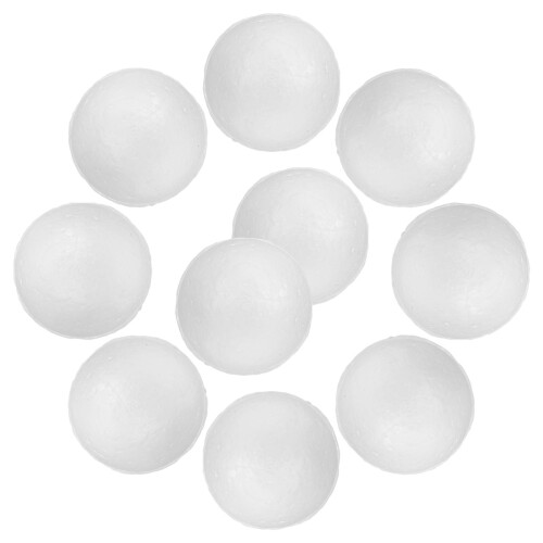 192Pcs White Foam Balls for Crafts Smooth Polystyrene DIY Art Projects 1