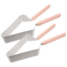 6Pcs Stainless Steel Cake Spatula Triangle Cake Divider Silver