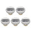 5Pcs Durable Silver Iron Motorcycle Gas Tank Cap Easy Installation 9