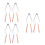 6Pcs Stainless Steel Cake Spatula Triangle Cake Divider Silver 6