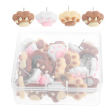 150Pcs Assorted Color Cute Animal Paw Push Pins for Office Desk Decor