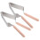 6Pcs Stainless Steel Cake Spatula Triangle Cake Divider Silver 2