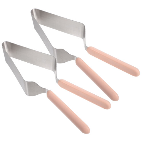 6Pcs Stainless Steel Cake Spatula Triangle Cake Divider Silver 1