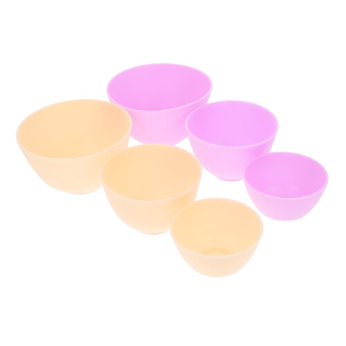 12Pièces Bols DIY En Silicone Assortis Faciles À 1