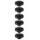6Pcs Black Plastic Replacement Knobs for Pressure Cooker Lid Handles 8