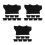 24Pcs Black Stuffed Animal Bear Tshirts Soft Durable Doll Clothes 6