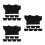 24Pcs Black Stuffed Animal Bear Tshirts Soft Durable Doll Clothes 9