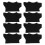 24Pcs Black Stuffed Animal Bear Tshirts Soft Durable Doll Clothes 2