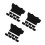 24Pcs Black Stuffed Animal Bear Tshirts Soft Durable Doll Clothes 7