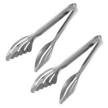 10Pcs Stainless Steel Mini Tongs for Serving Food Kitchen Bbq Cooking