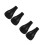4Pcs Replaceable Black Watering Can Sprinkler Head Universal Fit Spout 7