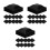 36Pcs Black ABS Protective Fence Post Caps for Garden Use 8