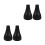 4Pcs Replaceable Black Watering Can Sprinkler Head Universal Fit Spout 10