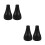 4Pcs Replaceable Black Watering Can Sprinkler Head Universal Fit Spout 5