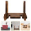 2Pcs Practical Coffee Wooden Book Holder Recipe Stand for Kitchen Use 11
