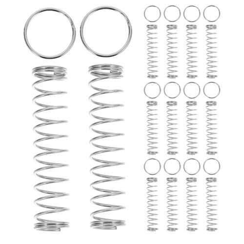 100Sets Silver Close-Up Magic Spring Puzzle Trick Supplies for Kids