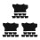 24Pcs Black Stuffed Animal Bear Tshirts Soft Durable Doll Clothes 5