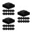 36Pcs Black ABS Protective Fence Post Caps for Garden Use 7
