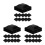 36Pcs Black ABS Protective Fence Post Caps for Garden Use 10