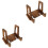 2Pcs Practical Coffee Wooden Book Holder Recipe Stand for Kitchen Use 5
