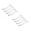 8Pcs Precision Engineered Silver Steel Motorcycle Clutch Brake Handles 2