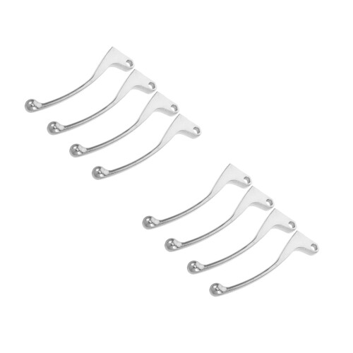 8Pcs Precision Engineered Silver Steel Motorcycle Clutch Brake Handles 1