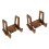 2Pcs Practical Coffee Wooden Book Holder Recipe Stand for Kitchen Use 6