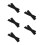 5Pairs Black Gymnastics Ankle Straps Durable Training Bands for Dance 5
