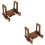 2Pcs Practical Coffee Wooden Book Holder Recipe Stand for Kitchen Use 8
