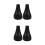 4Pcs Replaceable Black Watering Can Sprinkler Head Universal Fit Spout 6