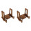 2Pcs Practical Coffee Wooden Book Holder Recipe Stand for Kitchen Use 4