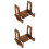 2Pcs Practical Coffee Wooden Book Holder Recipe Stand for Kitchen Use 7