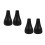 4Pcs Replaceable Black Watering Can Sprinkler Head Universal Fit Spout 8