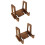 2Pcs Practical Coffee Wooden Book Holder Recipe Stand for Kitchen Use 9