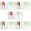 50Pcs Assorted Color Capacitive Touch Screen Pens Plastic Writing Tool 10