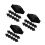 36Pcs Black ABS Protective Fence Post Caps for Garden Use 9