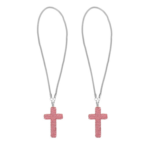 4Pièces Accessoires Croix En Acier Pour Intérieur Auto