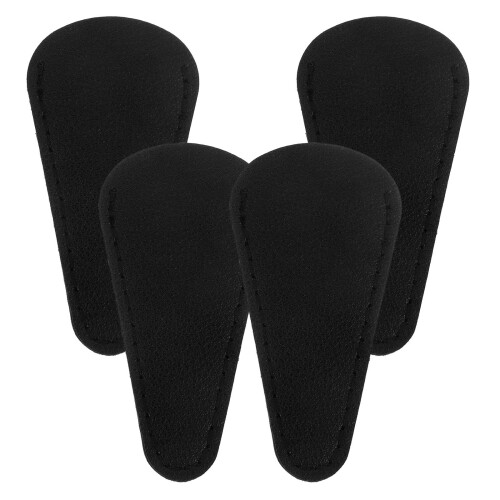 12Pcs Portable PU Scissor Sheaths Black Protective Tool Covers 2