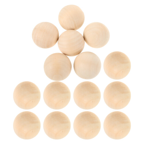60Pièces De Hockey Beige Bois Dur Non Usage 2
