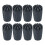 32Pcs Black Rubber Crutch Foot Covers Wear-Resistant Hiking Pole Tips 1