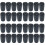 32Pcs Black Rubber Crutch Foot Covers Wear-Resistant Hiking Pole Tips 4