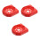3Pièces Rack De Rangement Extincteur Rouge Plastique Durable Maison 4