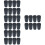 32Pcs Black Rubber Crutch Foot Covers Wear-Resistant Hiking Pole Tips 6