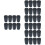 32Pcs Black Rubber Crutch Foot Covers Wear-Resistant Hiking Pole Tips 5